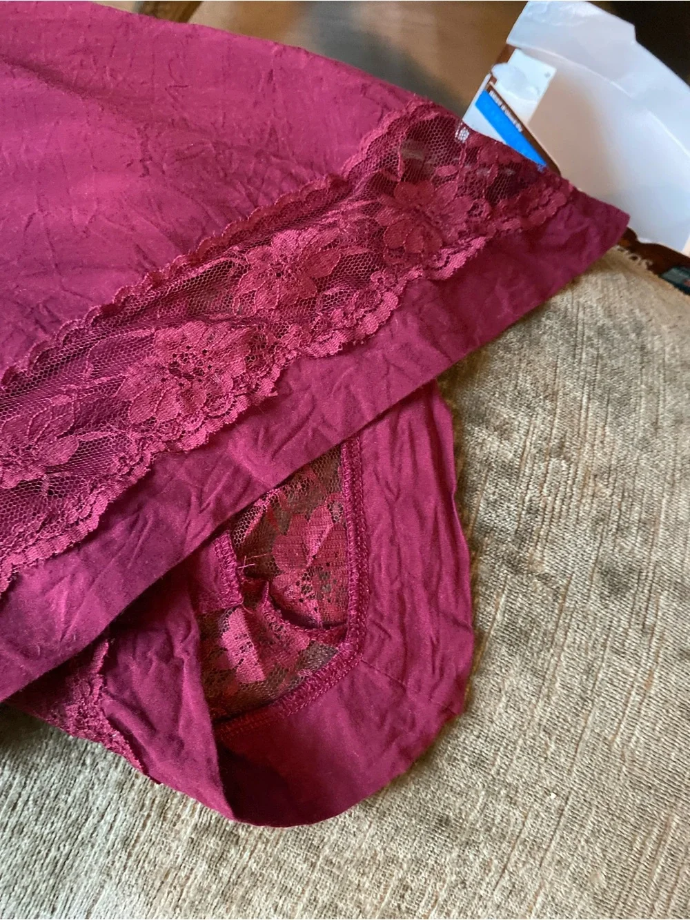Free People Lace-Hem Sleeveless Tank - Magenta